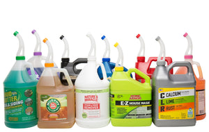 Best Spill and Glug Free Pouring Funnel for 1-Gallon Refill Jugs - 150 Bulk No Spill Spouts