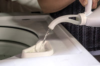 The No Spill Spout is the best funnel spout innovation that helps pour bleach into the washing machine without spilling. Simply the best funnel that eliminates messy spills pouring from 1 gallon bleach bottles.